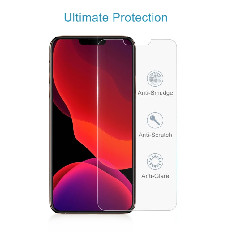 For iPhone 12 Pro Max 10pcs 0.26mm 9H 2.5D Tempered Glass Film (Slotted)