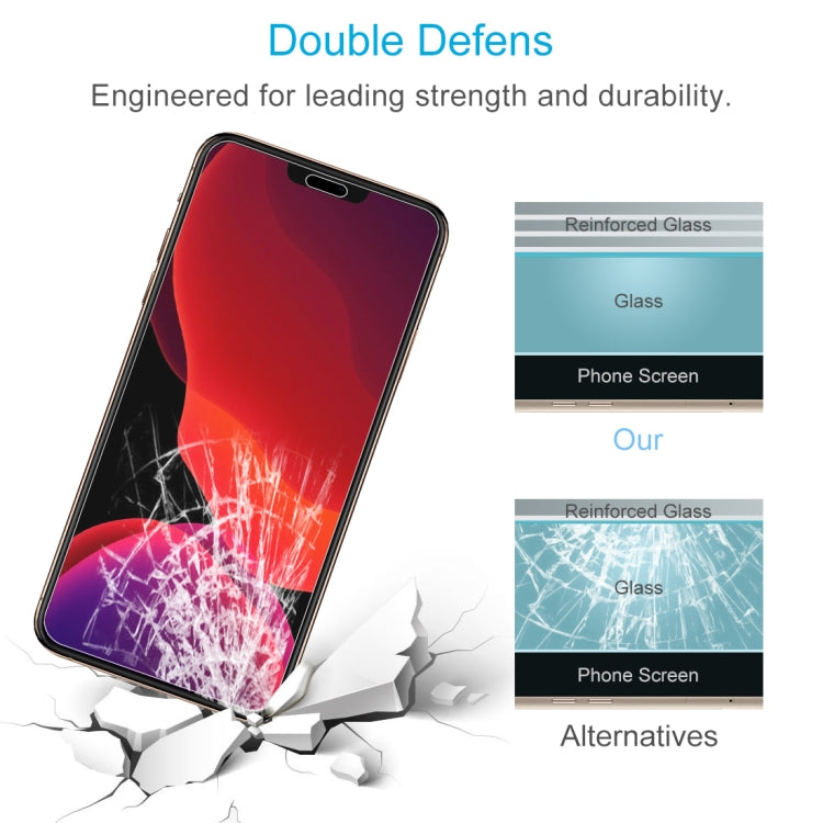 For iPhone 12 / 12 Pro 10pcs 0.26mm 9H 2.5D Tempered Glass Film (Open Hole)
