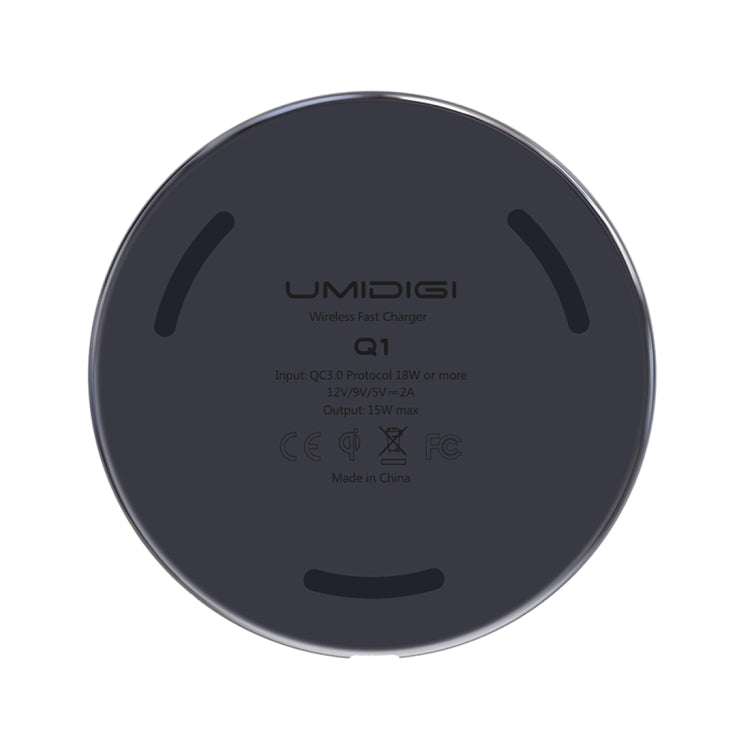 [HK Warehouse] UMIDIGI Q1 10W Fast Charging Qi Wireless Charger Pad with Data Cable, For iPhone, Galaxy, Huawei, Xiaomi, LG, HTC and Other Smart Phones