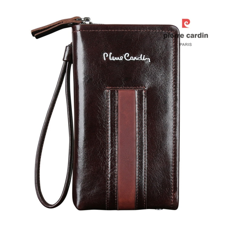 Pierre Cardin PCP-B18 Universial Multi-function Mobile Phone Hand Bag for 5.5 Inch or Below Smart Phones (Black Brown)