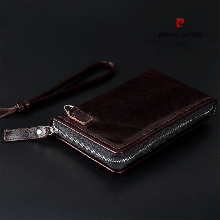 Pierre Cardin PCP-B18 Universial Multi-function Mobile Phone Hand Bag for 5.5 Inch or Below Smart Phones (Black Brown)