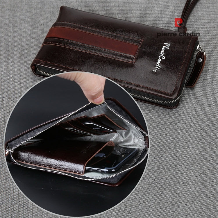 Pierre Cardin PCP-B18 Universial Multi-function Mobile Phone Hand Bag for 5.5 Inch or Below Smart Phones (Black Brown)