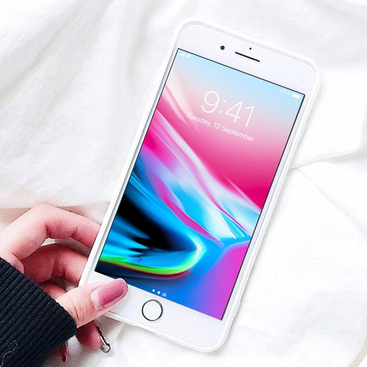 For iPhone 8 Plus & 7 Plus Christmas Series Embroidery Elk Pattern Drop-proof Protective Back Cover Case with Card Slot