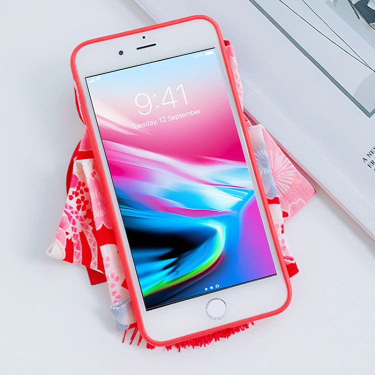 For iPhone 8 Plus & 7 Plus Creative Bell Butterfly Knot Soft TPU Protective Back Cover Case