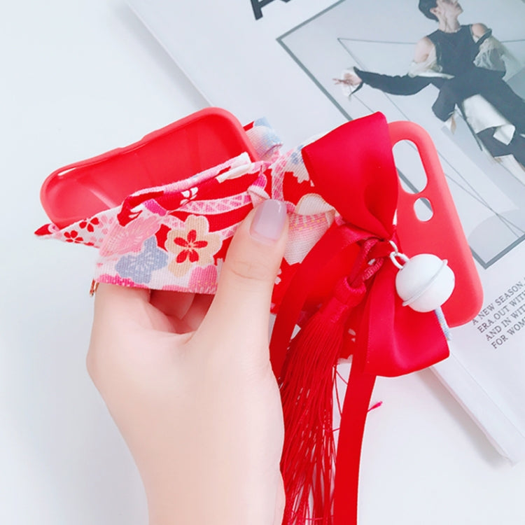 For iPhone 8 Plus & 7 Plus Creative Bell Butterfly Knot Soft TPU Protective Back Cover Case