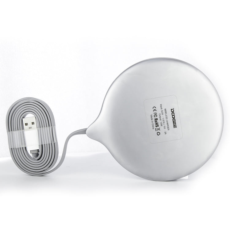 DOOGEE C1 10W Fast Charging Qi Wireless Charger Pad, For iPhone, Galaxy, Huawei, Xiaomi, LG, HTC and Other Smart Phones