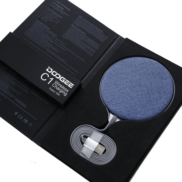 DOOGEE C1 10W Fast Charging Qi Wireless Charger Pad, For iPhone, Galaxy, Huawei, Xiaomi, LG, HTC and Other Smart Phones