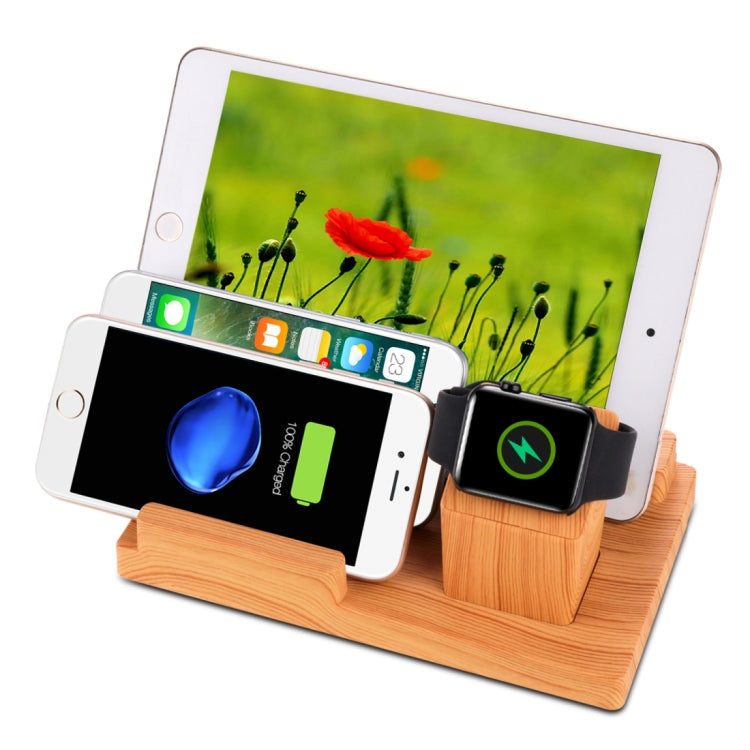 Bamboo 5V 1A/2.4A Multiple USB Ports Charging Station Dock Organizer with Indicator, For iPhone 6 Plus/6s Plus, 6/6s, Samsung, HTC, Nokia and Apple Watch All Models