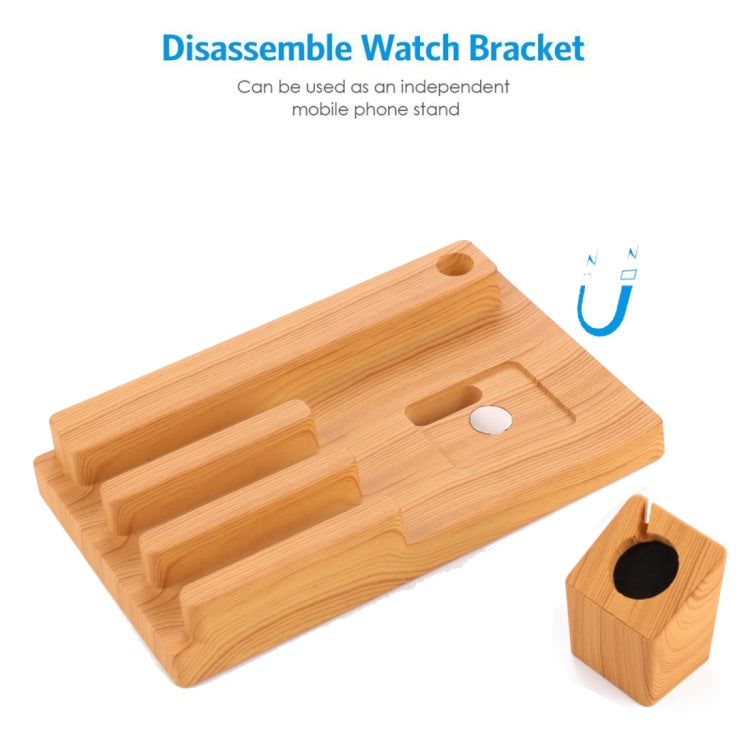 Bamboo 5V 1A/2.4A Multiple USB Ports Charging Station Dock Organizer with Indicator, For iPhone 6 Plus/6s Plus, 6/6s, Samsung, HTC, Nokia and Apple Watch All Models