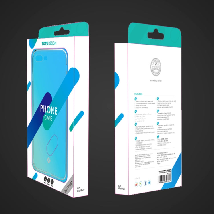 TOTUDESIGN For iPhone 8 Plus & 7 Plus TPU Soft Protective Back Cover Case (Transparent)