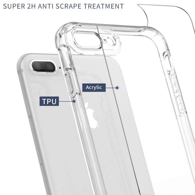 Transparent Acrylic + TPU Airbag Shockproof Case for iPhone 8 Plus & 7 Plus