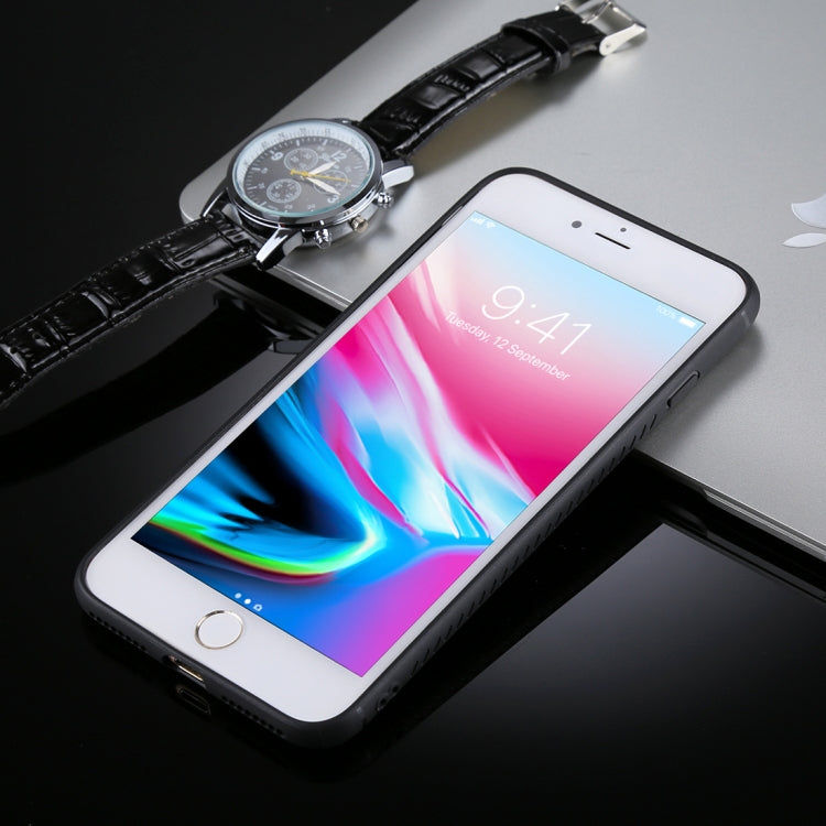 TOTUDESIGN for iPhone 8 Plus & 7 Plus TPU + Zinc Alloy Black