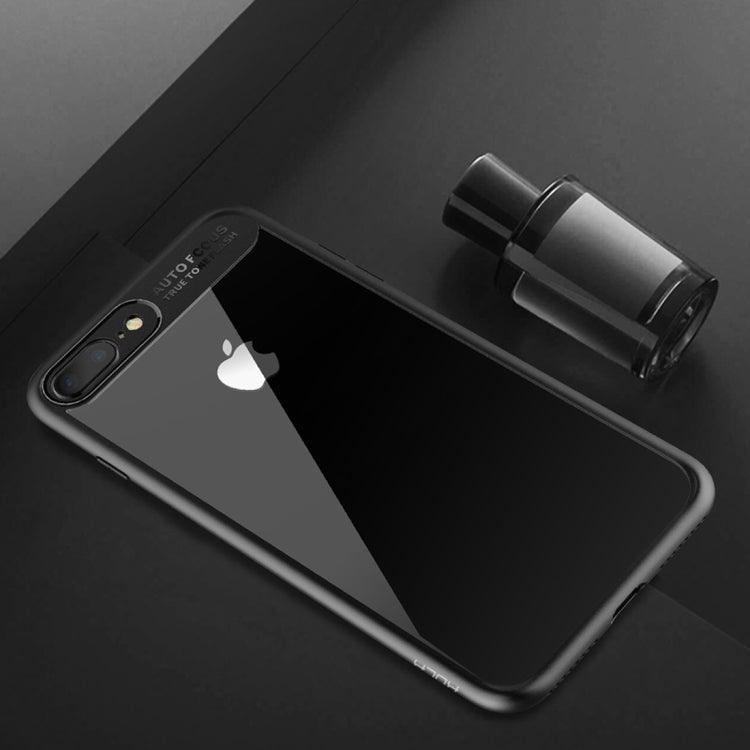 Rock for iPhone 8 Plus & 7 Plus Ultra-thin TPU + PC Dropproof Protective Case Cover(Black)