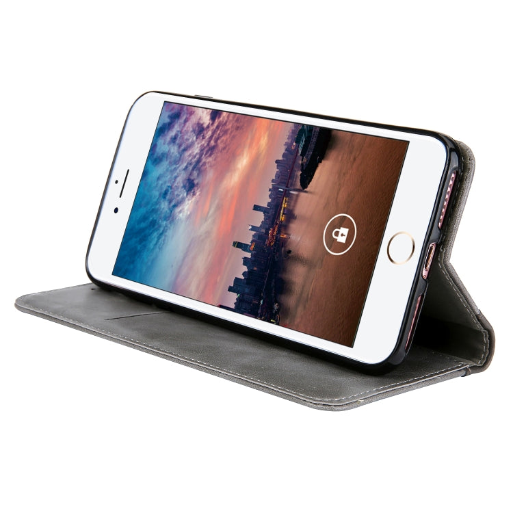 Retro Book Design Horizontal Flip PU Leather Case for iPhone 8 Plus & 7 Plus, with Holder & Card Slots