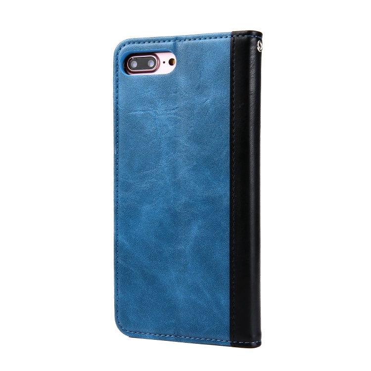 Retro Book Design Horizontal Flip PU Leather Case for iPhone 8 Plus & 7 Plus, with Holder & Card Slots