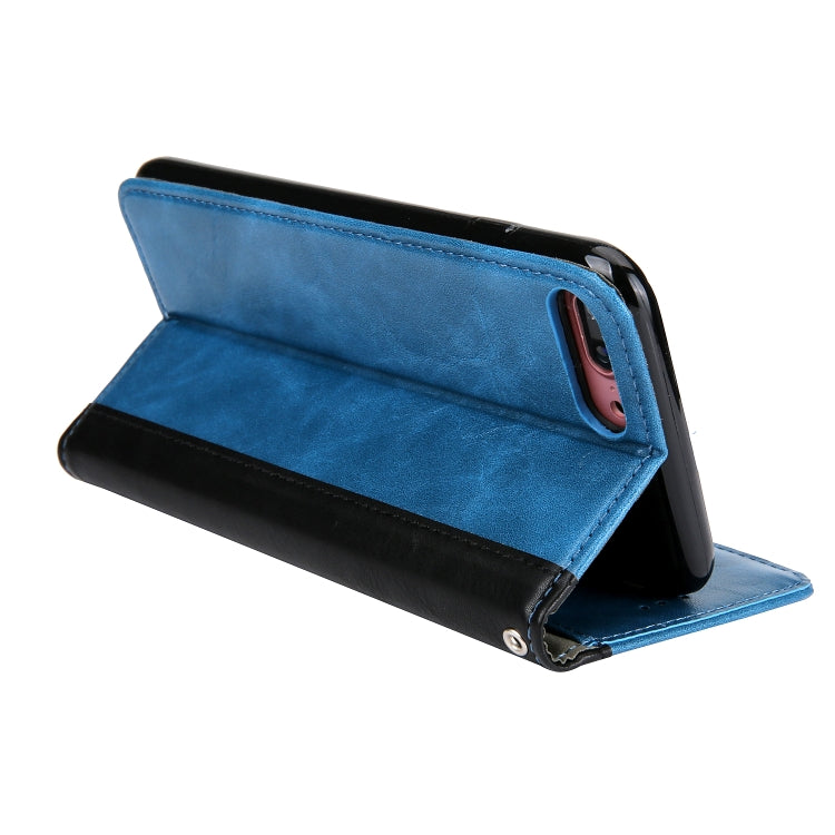 Retro Book Design Horizontal Flip PU Leather Case for iPhone 8 Plus & 7 Plus, with Holder & Card Slots