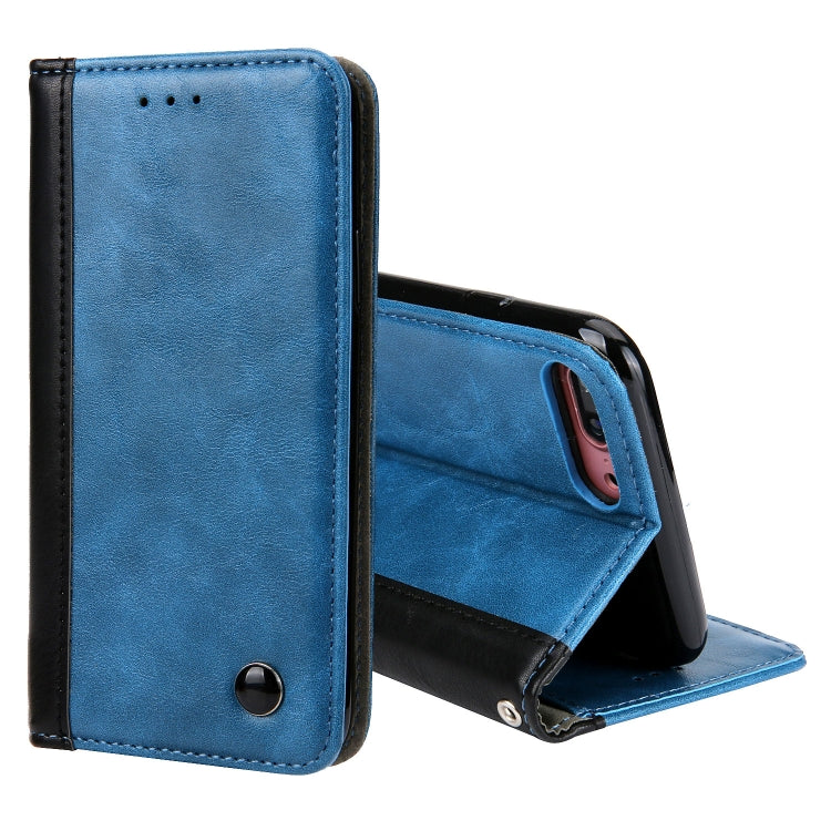 Retro Book Design Horizontal Flip PU Leather Case for iPhone 8 Plus & 7 Plus, with Holder & Card Slots