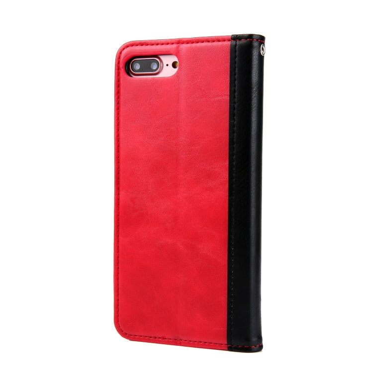 Retro Book Design Horizontal Flip PU Leather Case for iPhone 8 Plus & 7 Plus, with Holder & Card Slots