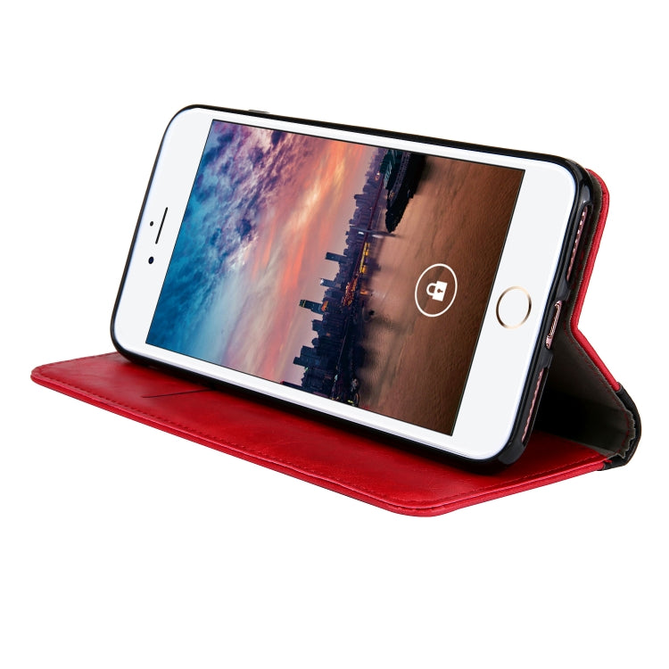Retro Book Design Horizontal Flip PU Leather Case for iPhone 8 Plus & 7 Plus, with Holder & Card Slots