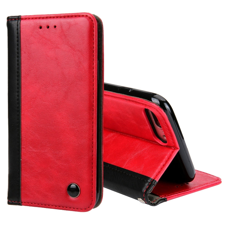 Retro Book Design Horizontal Flip PU Leather Case for iPhone 8 Plus & 7 Plus, with Holder & Card Slots