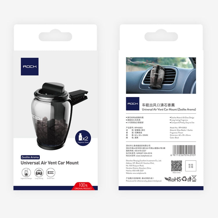 ROCK Universal Car Air Vent Clamp Style Natural Mineral Zeolite Perfume Car Interior Fragrance
