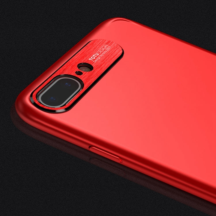 TOTUDESIGN for iPhone 8 Plus & 7 Plus PC + Metal Dropproof Protective Back Cover Case