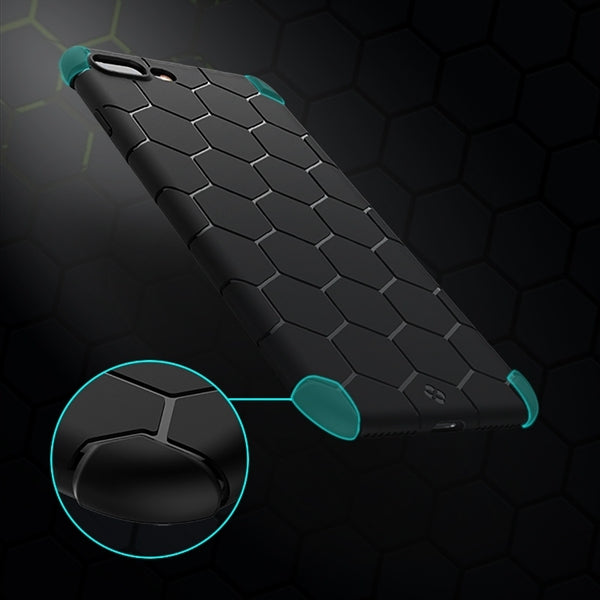 TOTUDESIGN for iPhone 8 Plus & 7 Plus Honeycomb Texture TPU Dropproof Protective Back Cover Case