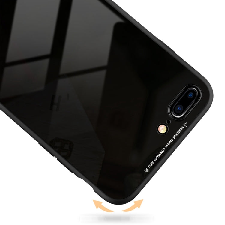 TOTUDESIGN for iPhone 8 Plus & 7 Plus TPU + PC + Glass Dropproof Protective Back Cover Case
