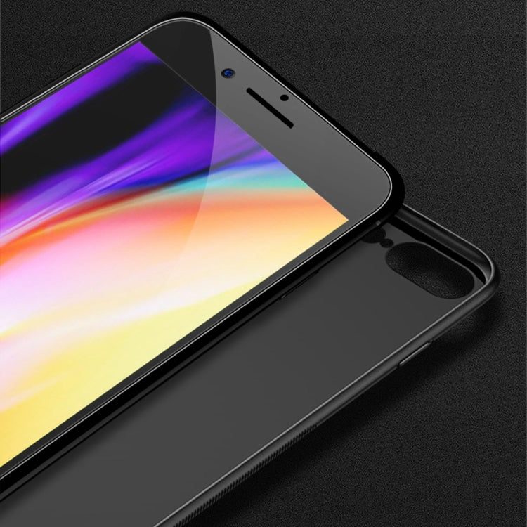 TOTUDESIGN for iPhone 8 Plus & 7 Plus TPU + PC + Glass Dropproof Protective Back Cover Case