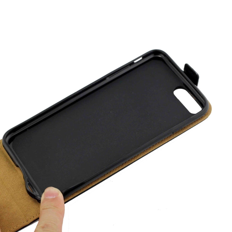 For iPhone 8 Plus & 7 Plus TPU Business Style Vertical Flip Protective Leather Case with Card Slot
