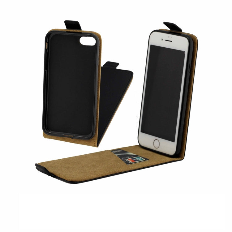 For iPhone 8 Plus & 7 Plus TPU Business Style Vertical Flip Protective Leather Case with Card Slot