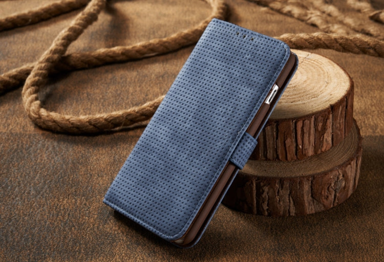 For iPhone 8 Plus & 7 Plus Retro Style Mesh Breathable Horizontal Flip Leather Case with Card Slot & Holder & Wallet