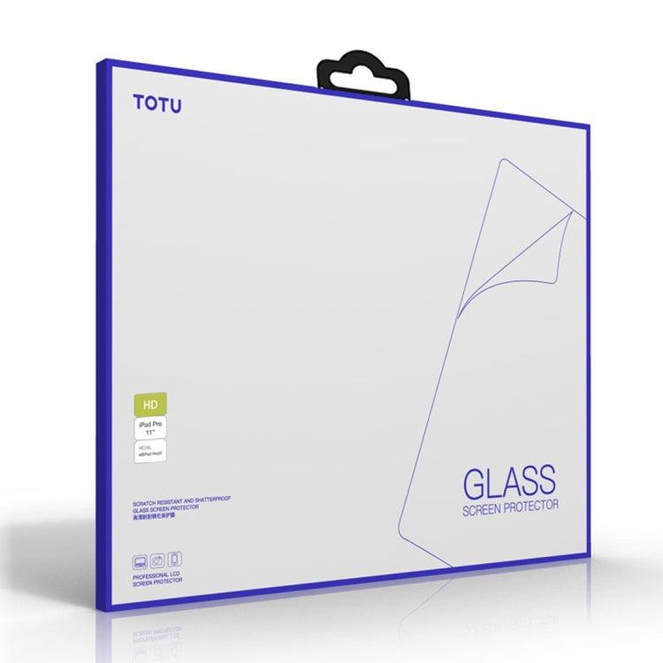TOTUDESIGN 9H Surface Hardness Full Screen Tempered Glass Film for iPad Pro 11 inch (2018)(Transparent)