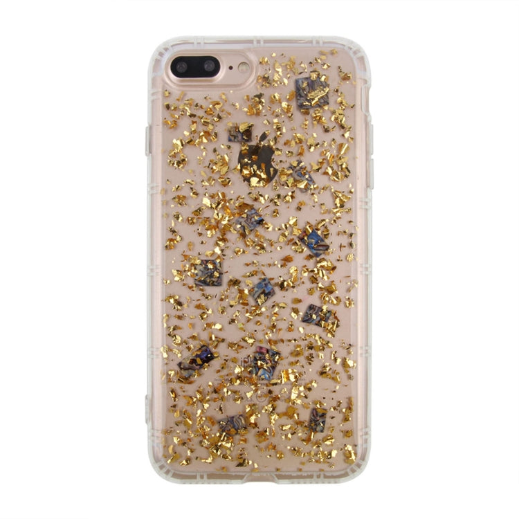 For iPhone 8 Plus & 7 Plus Anti-Gravity Nano-suction Technology Dropproof Sticky Selfie Glitter Sequins Pattern TPU Protective Back Cover Case