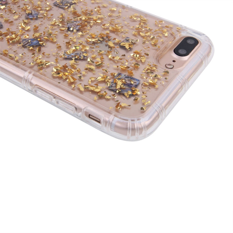 For iPhone 8 Plus & 7 Plus Anti-Gravity Nano-suction Technology Dropproof Sticky Selfie Glitter Sequins Pattern TPU Protective Back Cover Case