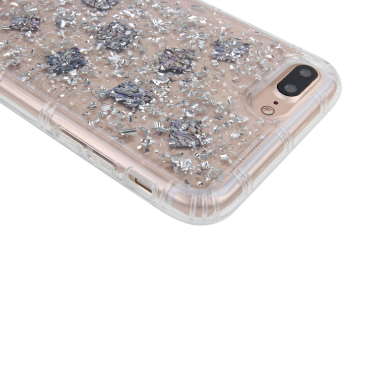For iPhone 8 Plus & 7 Plus Anti-Gravity Nano-suction Technology Dropproof Sticky Selfie Glitter Sequins Pattern TPU Protective Back Cover Case