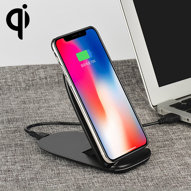 HOCO CW7 Excellent Power Desktop Stents Intelligent Qi Standard Wireless Fast Charger, For iPhone, Galaxy, Huawei, Xiaomi, LG, HTC and Other QI Standard Smart Phones