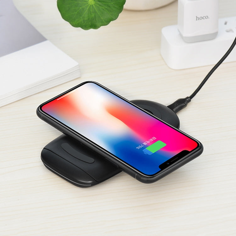 HOCO CW7 Excellent Power Desktop Stents Intelligent Qi Standard Wireless Fast Charger, For iPhone, Galaxy, Huawei, Xiaomi, LG, HTC and Other QI Standard Smart Phones
