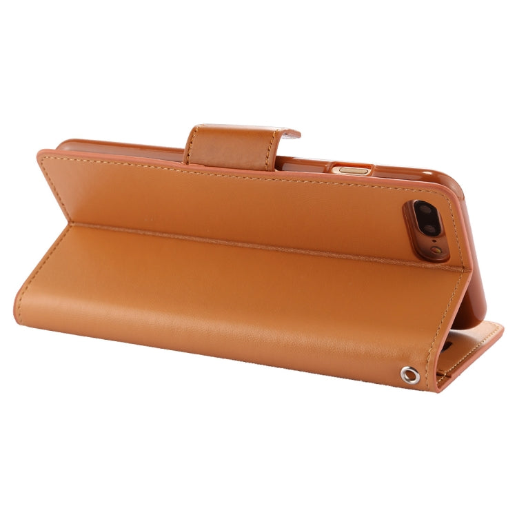 GOOSPERY SONATA DIARY for iPhone 8 Plus & 7 Plus Business Style Magnetic Clasp Horizontal Flip Leather Case with Holder & Card Slots & Wallet