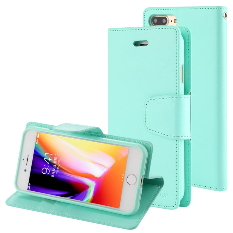 GOOSPERY SONATA DIARY for iPhone 8 Plus & 7 Plus Business Style Magnetic Clasp Horizontal Flip Leather Case with Holder & Card Slots & Wallet
