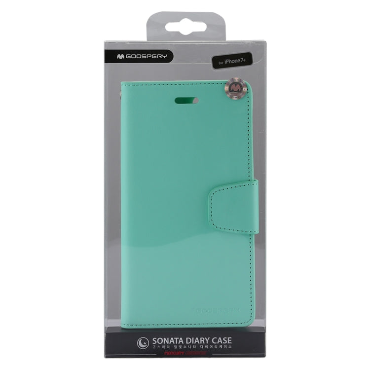 GOOSPERY SONATA DIARY for iPhone 8 Plus & 7 Plus Business Style Magnetic Clasp Horizontal Flip Leather Case with Holder & Card Slots & Wallet