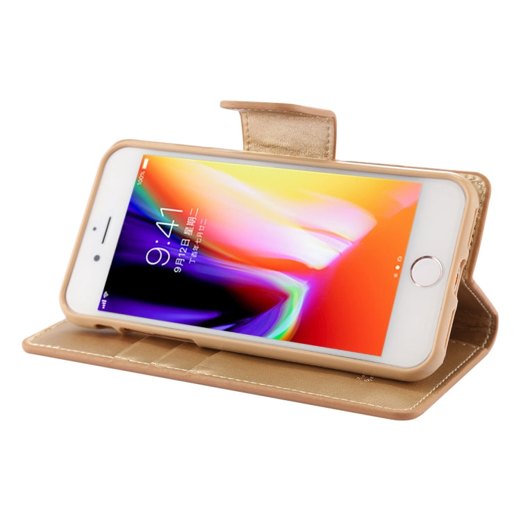 GOOSPERY SONATA DIARY for iPhone 8 Plus & 7 Plus Business Style Magnetic Clasp Horizontal Flip Leather Case with Holder & Card Slots & Wallet