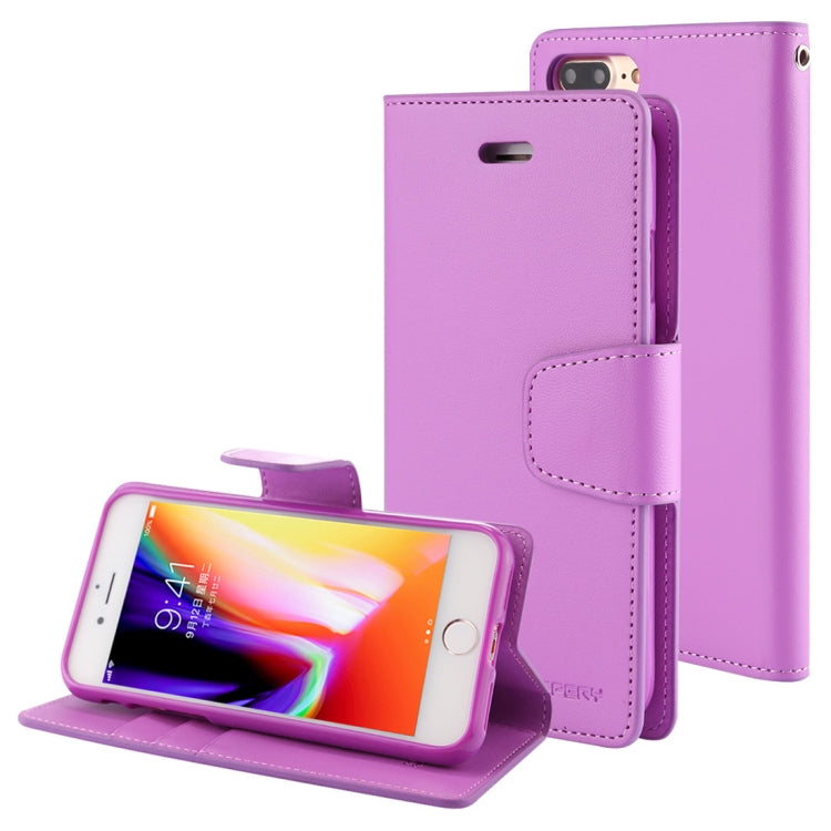 GOOSPERY SONATA DIARY for iPhone 8 Plus & 7 Plus Business Style Magnetic Clasp Horizontal Flip Leather Case with Holder & Card Slots & Wallet