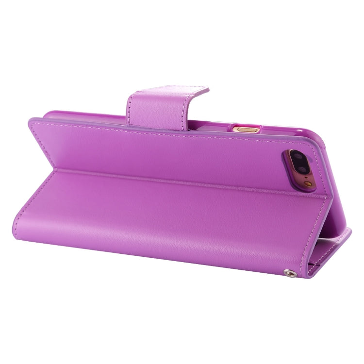 GOOSPERY SONATA DIARY for iPhone 8 Plus & 7 Plus Business Style Magnetic Clasp Horizontal Flip Leather Case with Holder & Card Slots & Wallet