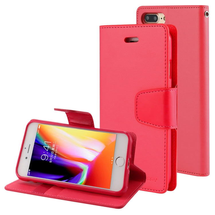 GOOSPERY SONATA DIARY for iPhone 8 Plus & 7 Plus Business Style Magnetic Clasp Horizontal Flip Leather Case with Holder & Card Slots & Wallet