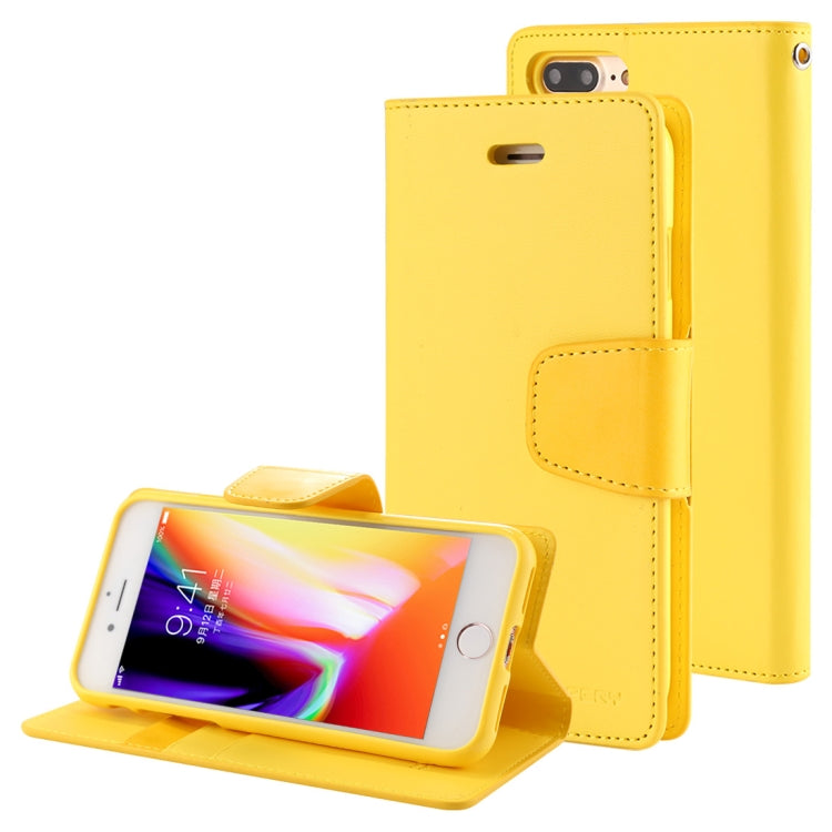 GOOSPERY SONATA DIARY for iPhone 8 Plus & 7 Plus Business Style Magnetic Clasp Horizontal Flip Leather Case with Holder & Card Slots & Wallet