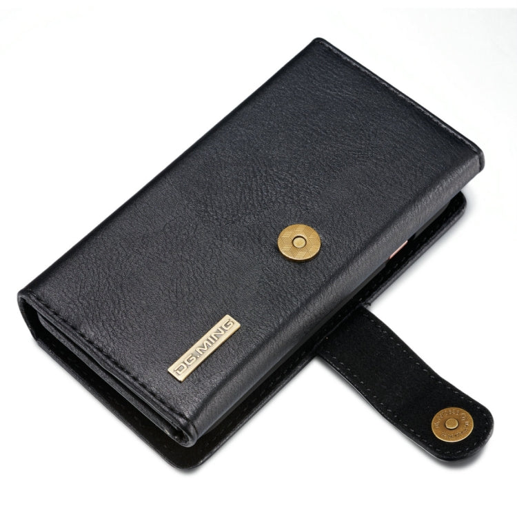 DG.MING for iPhone 8 Plus & 7 Plus Triple Fold Crazy Horse Texture Horizontal Flip Magnetic Protective Case with Holder & Card Slots & Wallet