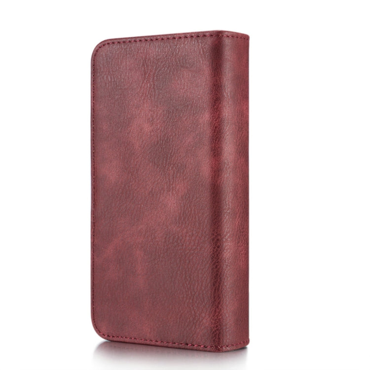 DG.MING for iPhone 8 Plus & 7 Plus Triple Fold Crazy Horse Texture Horizontal Flip Magnetic Protective Case with Holder & Card Slots & Wallet