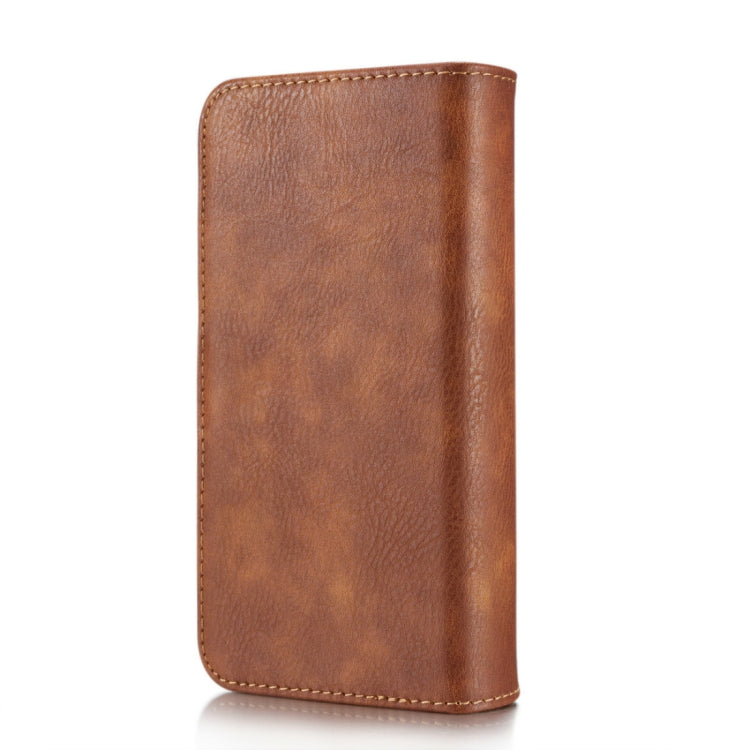 DG.MING for iPhone 8 Plus & 7 Plus Triple Fold Crazy Horse Texture Horizontal Flip Magnetic Protective Case with Holder & Card Slots & Wallet