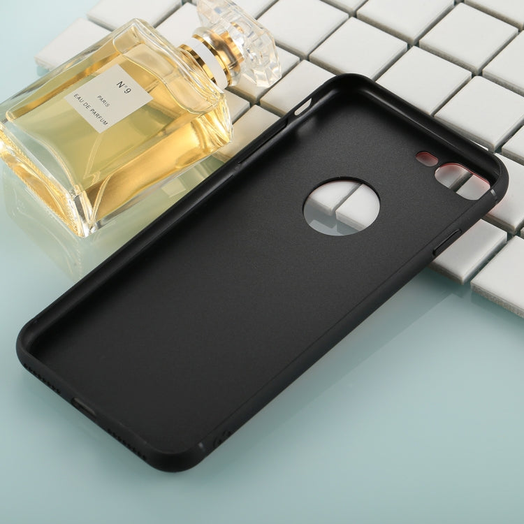 For iPhone 8 Plus & 7 Plus 0.8mm Tempered Glass High Quality TPU Airframe Protective Back Cover Case